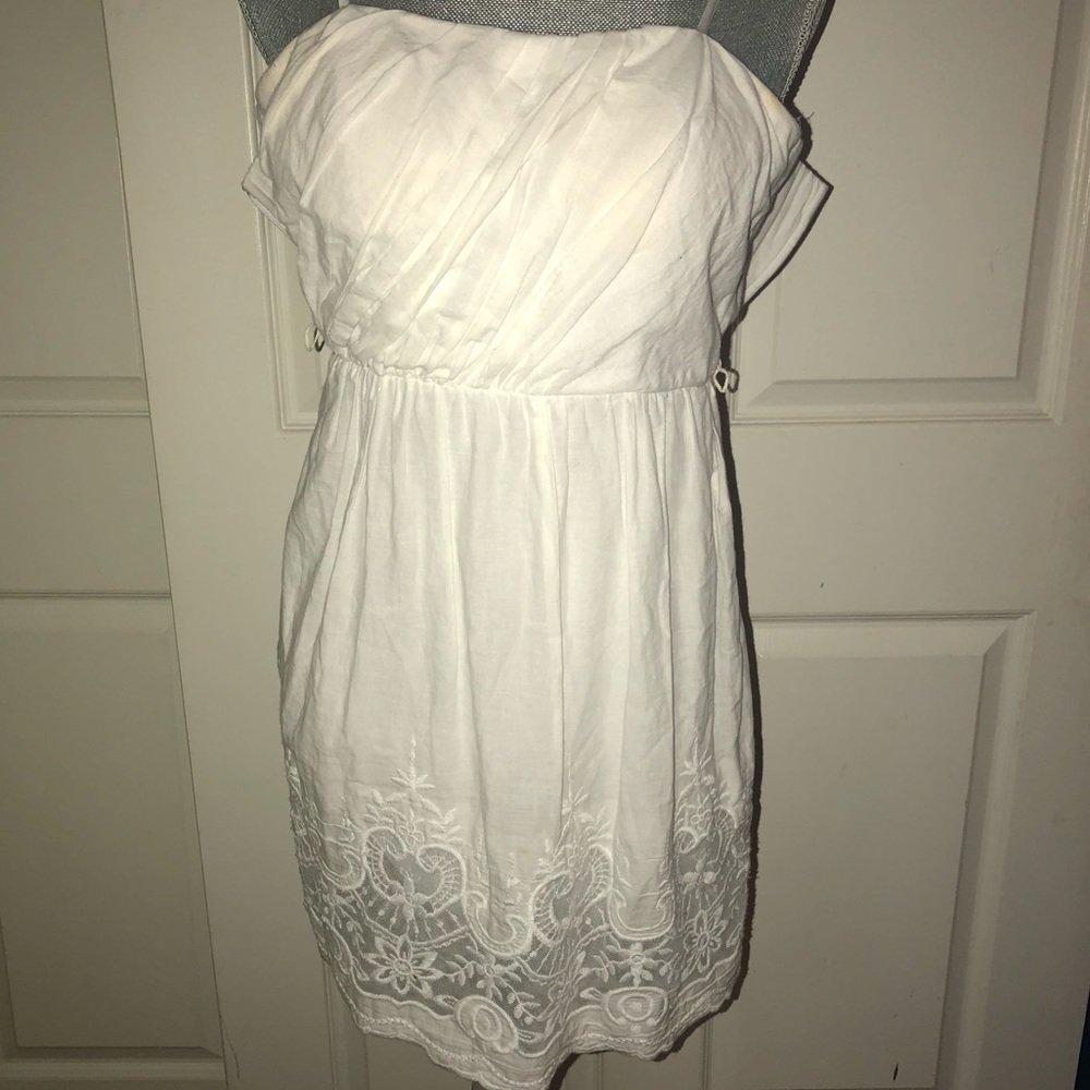 White dress with lace